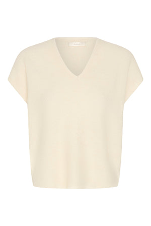 GUNAIW TOP PEARLED IVORY MELANGE - 110907 - 30112931