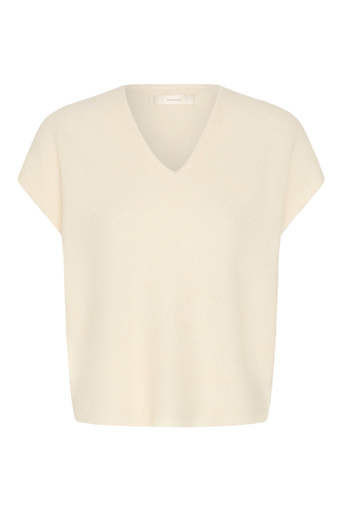 GUNAIW TOP PEARLED IVORY MELANGE - 110907 - 30112931