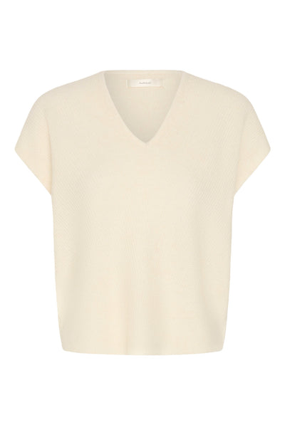 GUNAIW TOP PEARLED IVORY MELANGE - 110907 - 30112931 Thumbnail