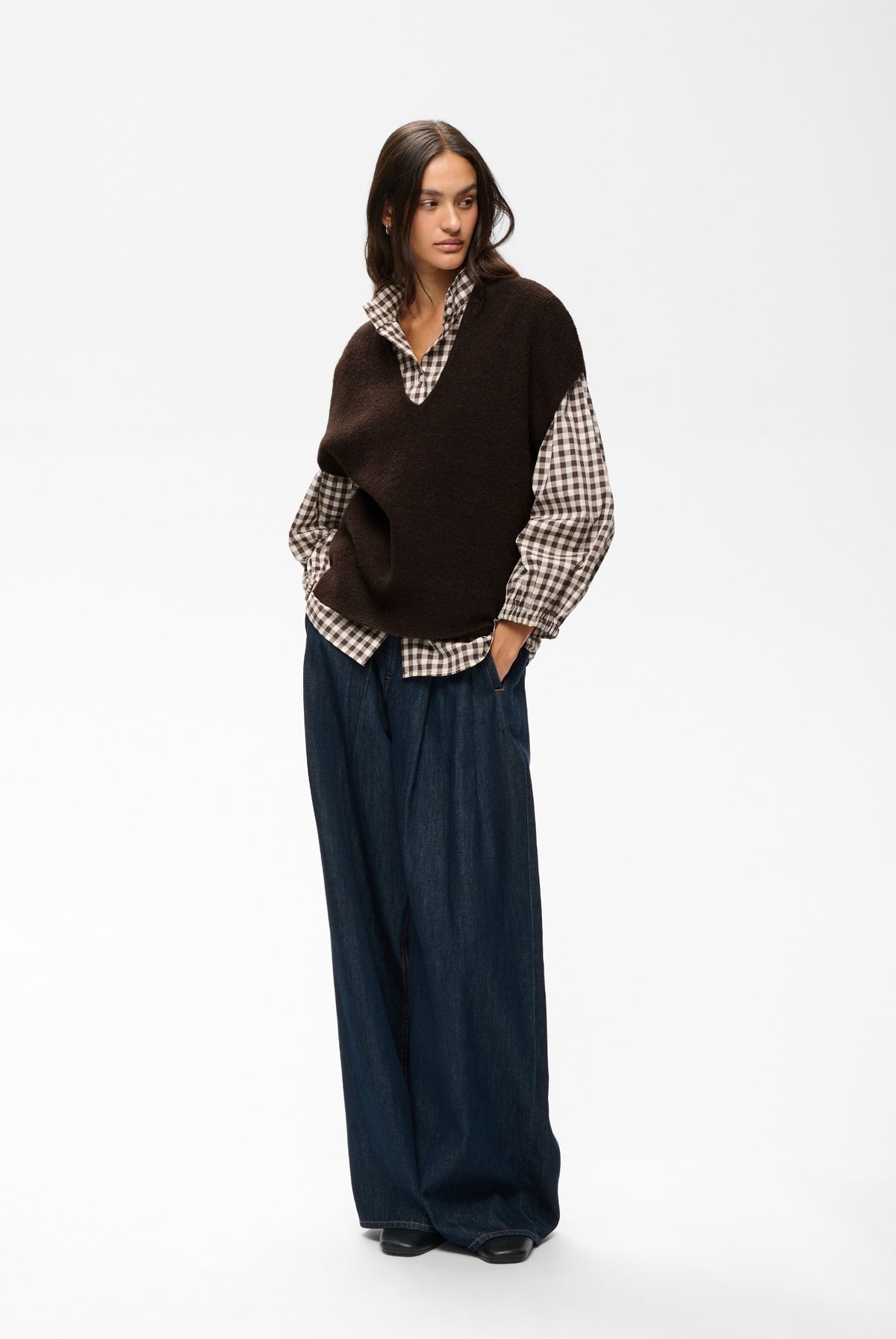 GUNAIW TOP Chocolate Brown Melange - 1911 - 30112931