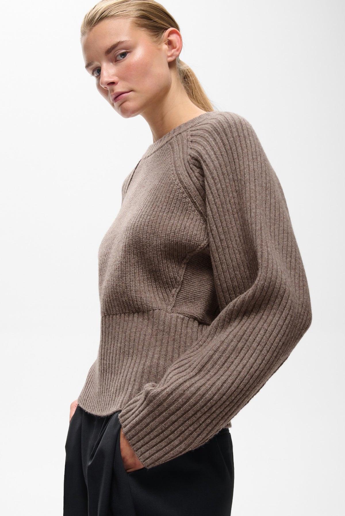 NOOMIIW KAXY CREWNECK Cinder Melange - 1715061 - 30112938