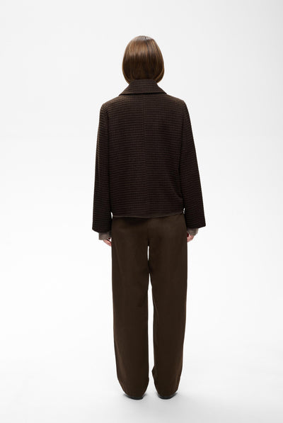 HENDRIXIW SHORT JACKET Chocolate Brown - 191109 - 30112980 Thumbnail