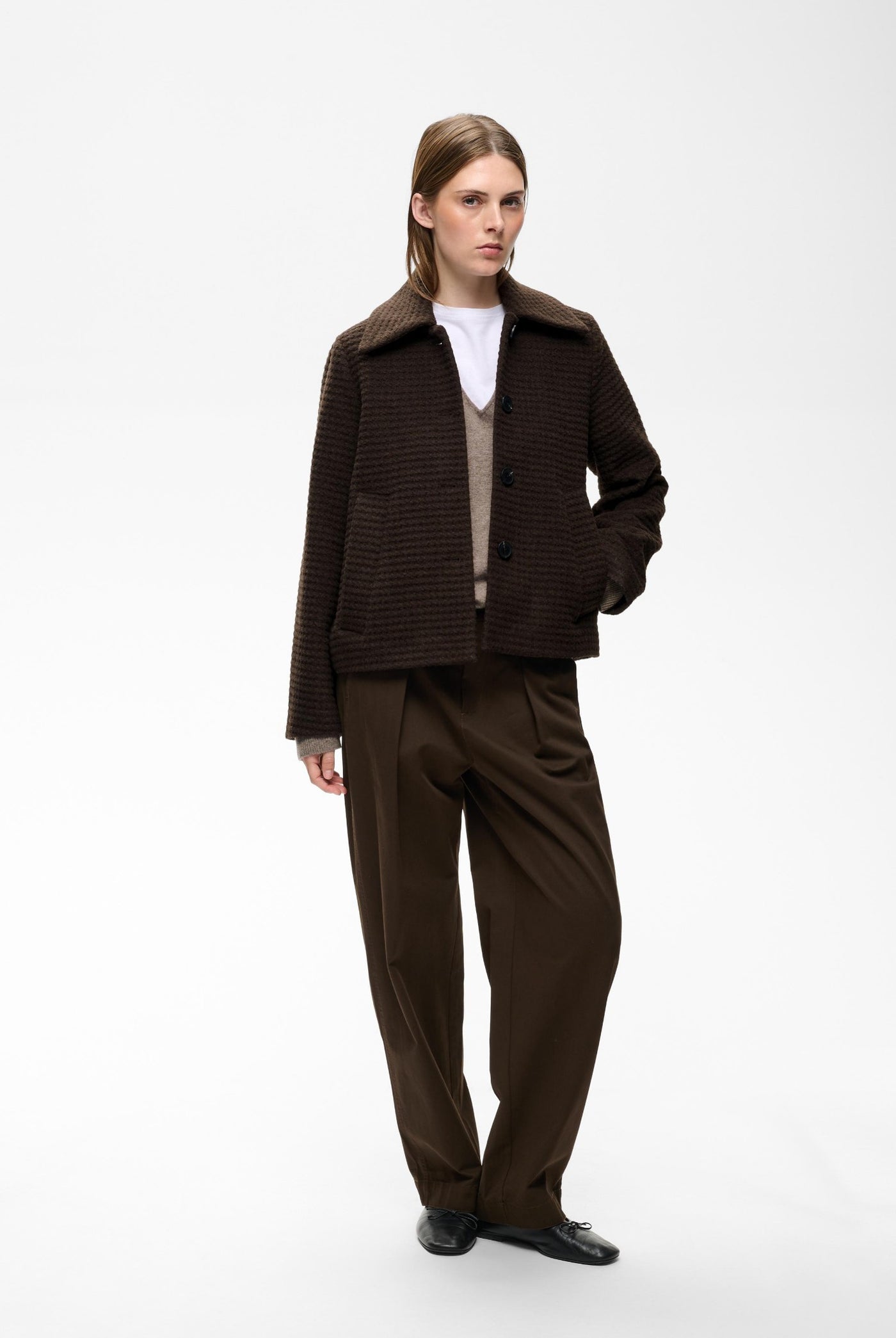HENDRIXIW SHORT JACKET Chocolate Brown - 191109 - 30112980