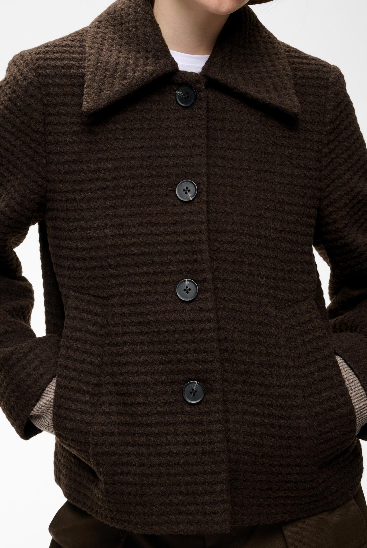 HENDRIXIW SHORT JACKET Chocolate Brown - 191109 - 30112980