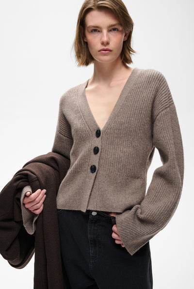 NOOMIIW KAXY CARDIGAN Cinder Melange - 1715061 - 30113064 Thumbnail