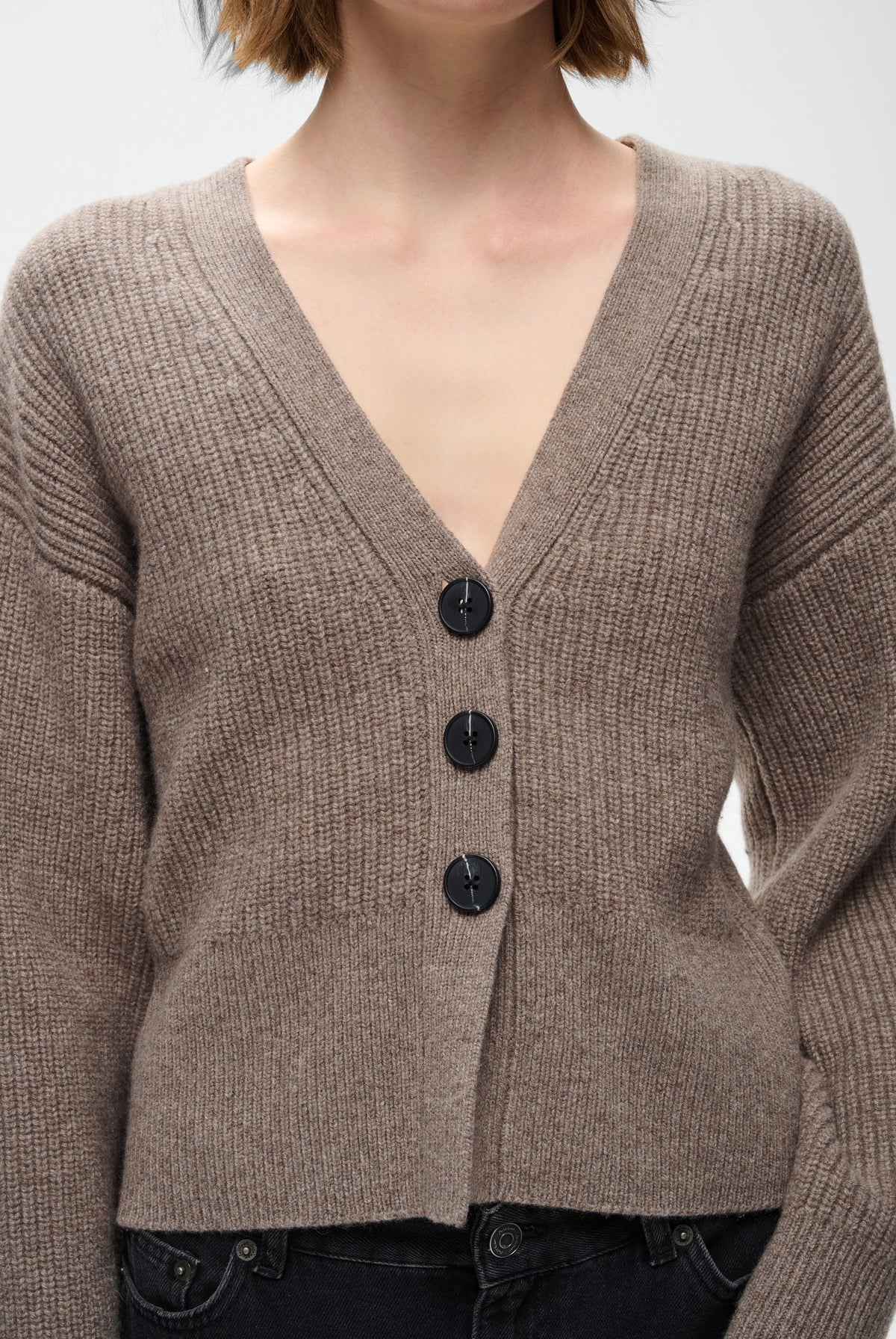 NOOMIIW KAXY CARDIGAN Cinder Melange - 1715061 - 30113064