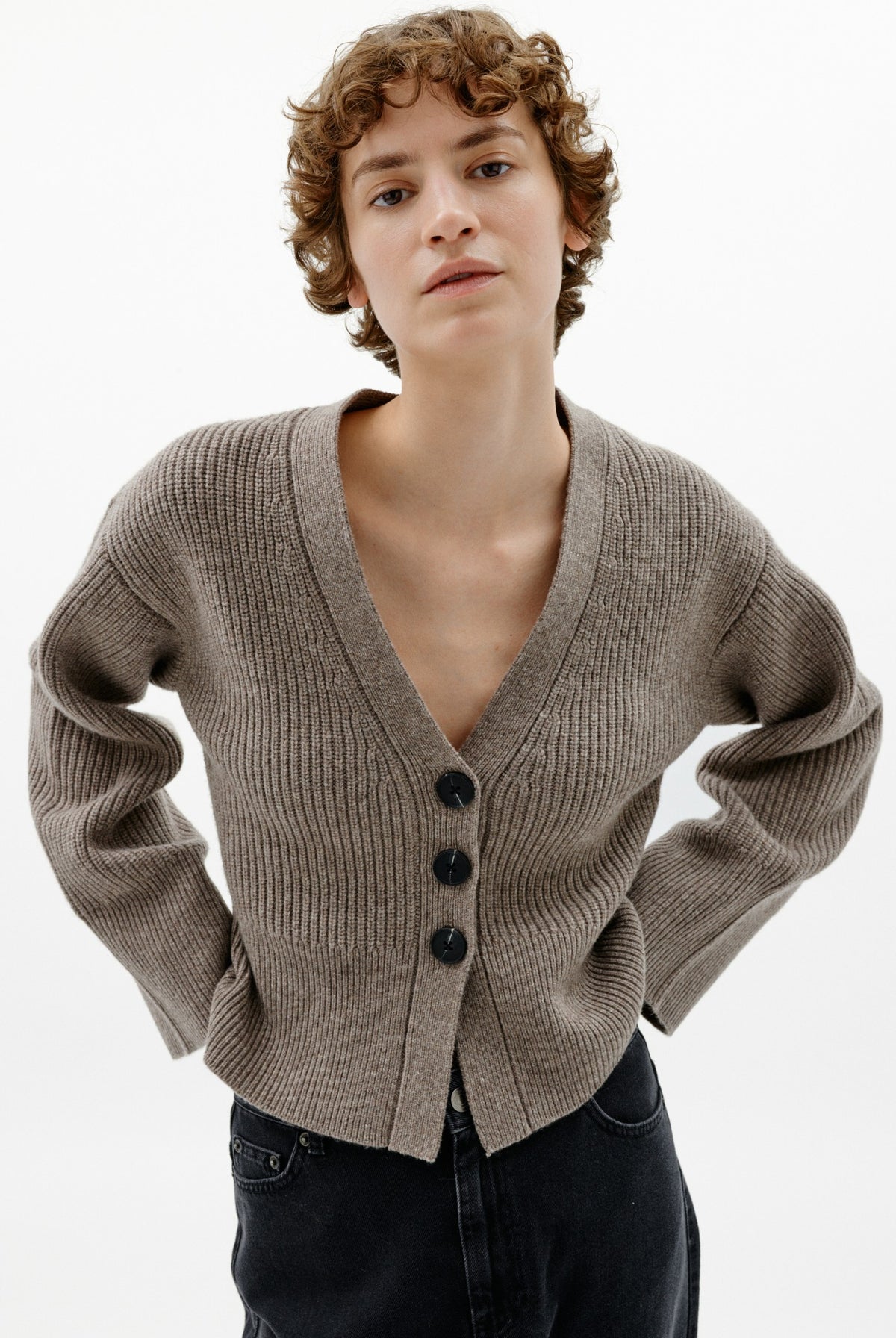 NOOMIIW KAXY CARDIGAN Cinder Melange - 1715061 - 30113064