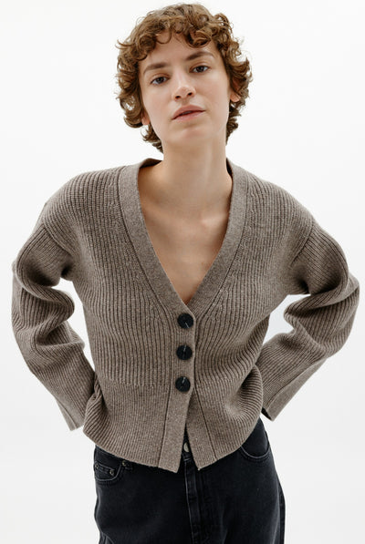NOOMIIW KAXY CARDIGAN Cinder Melange - 1715061 - 30113064 Thumbnail