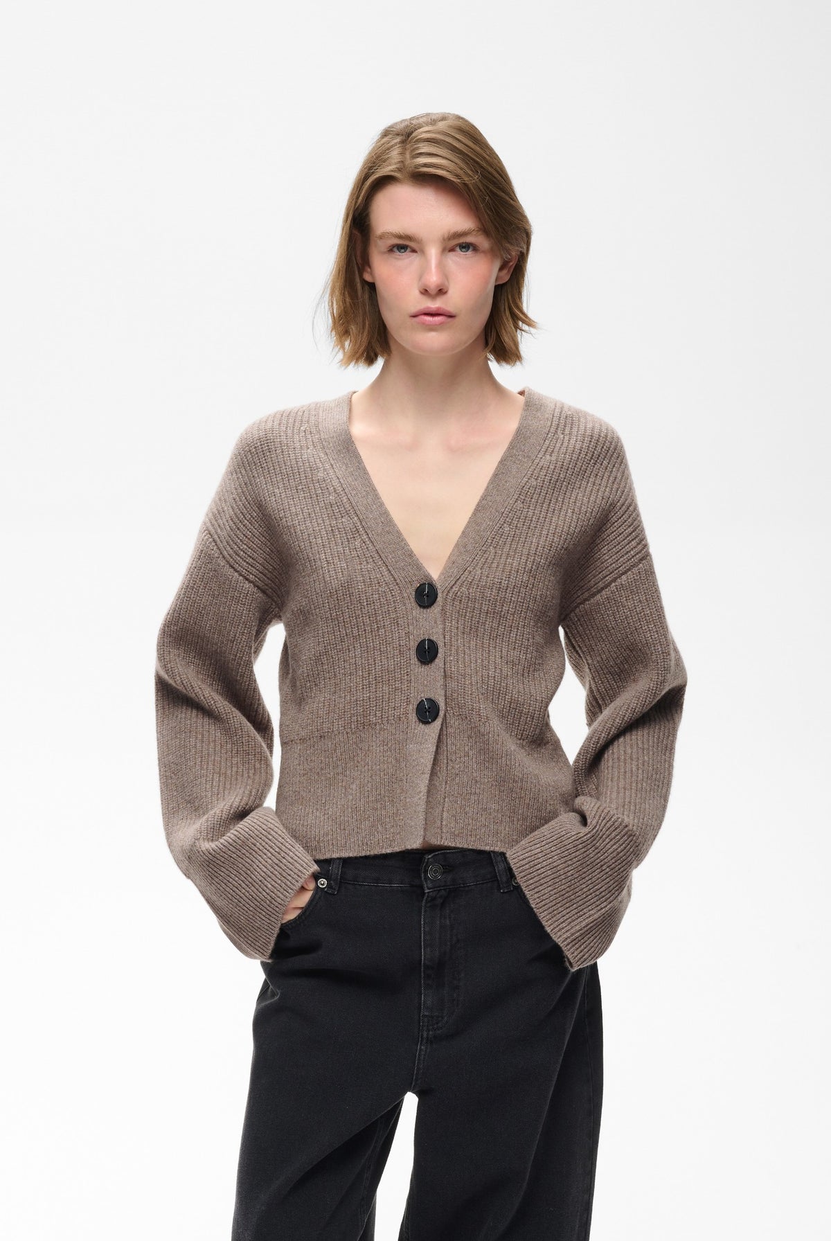 NOOMIIW KAXY CARDIGAN Cinder Melange - 1715061 - 30113064