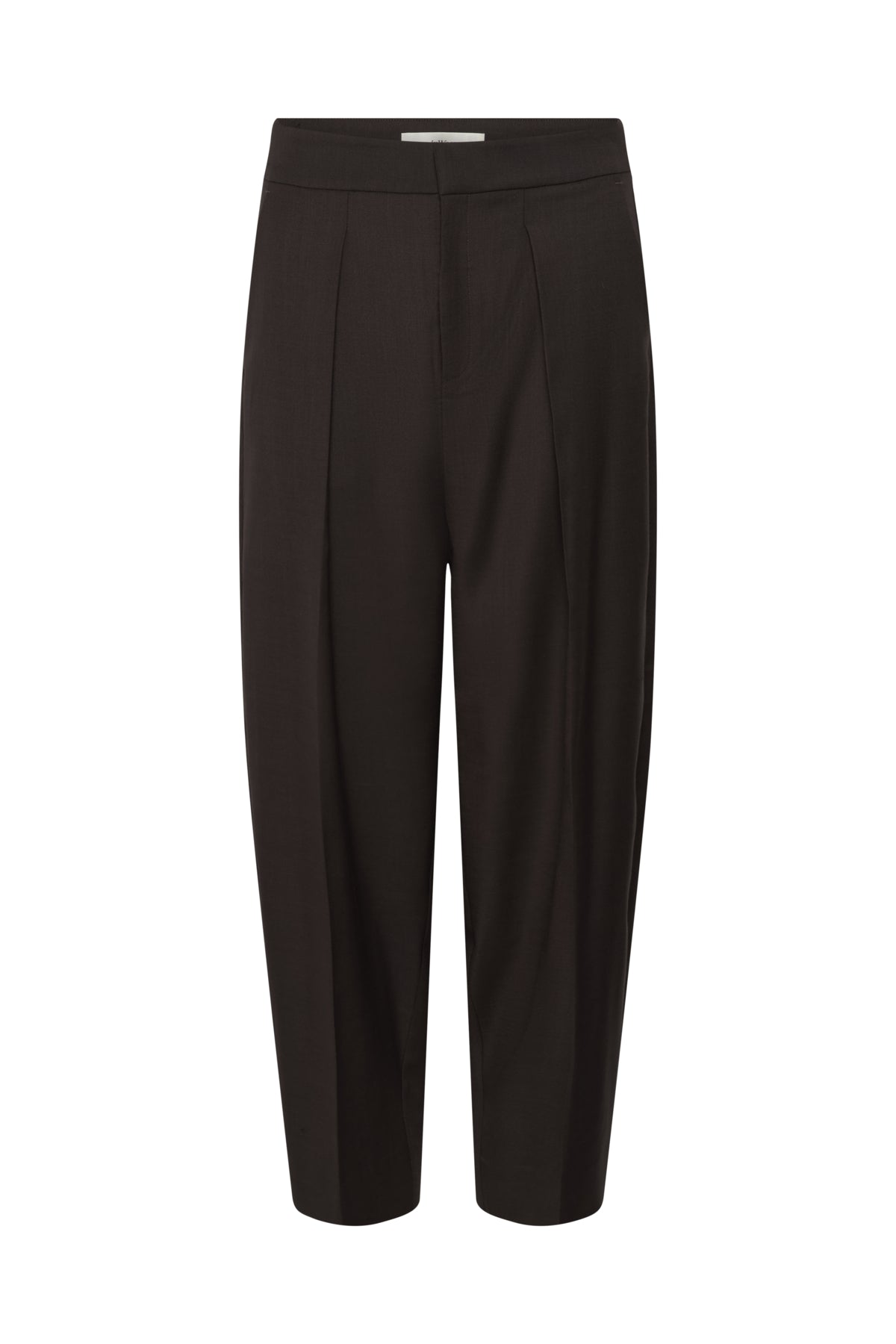 CADIEIW MEL CORE BARREL PANT Chocolate Brown Melange - 1911 - 30113069