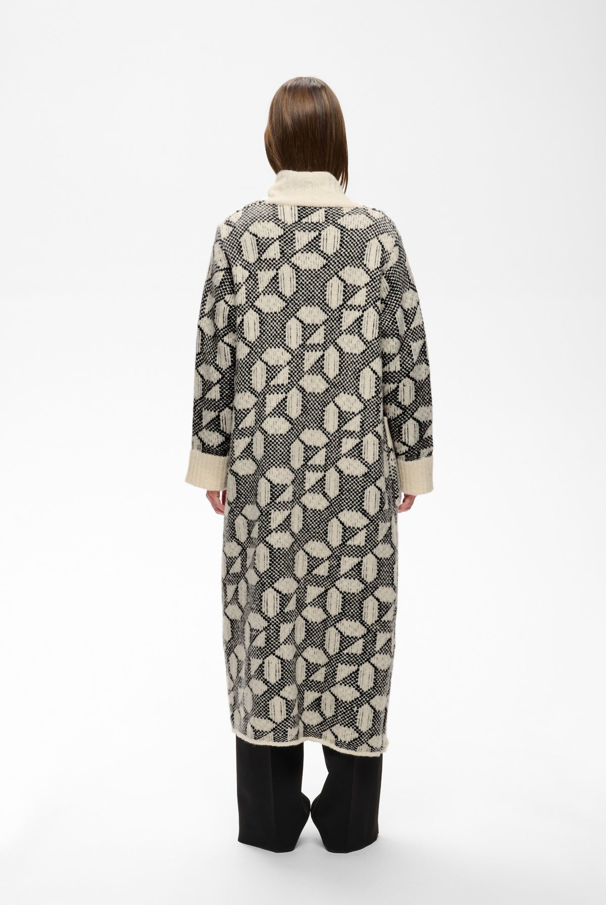TULAIW CARDIGAN GRAFIC TILE PATTERN - 90001327 - 30113081