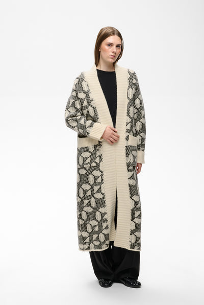 TULAIW CARDIGAN GRAFIC TILE PATTERN - 90001327 - 30113081 Thumbnail