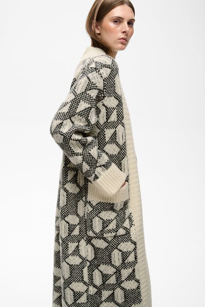 TULAIW CARDIGAN GRAFIC TILE PATTERN - 90001327 - 30113081 Thumbnail