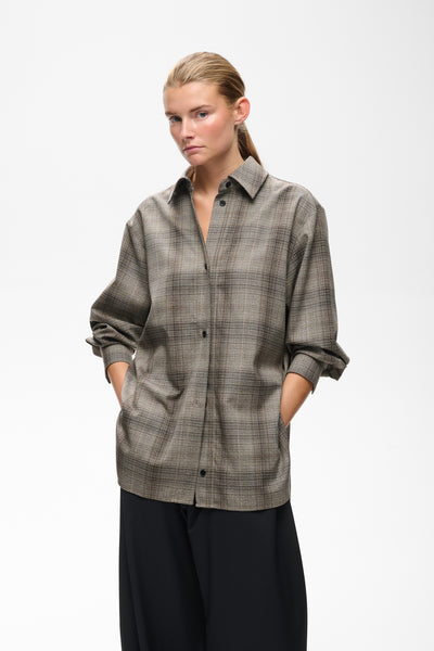 CHECKIEIW SHIRT JACKET BROWN FALL CHECK - 900013856 - 30113083 Thumbnail