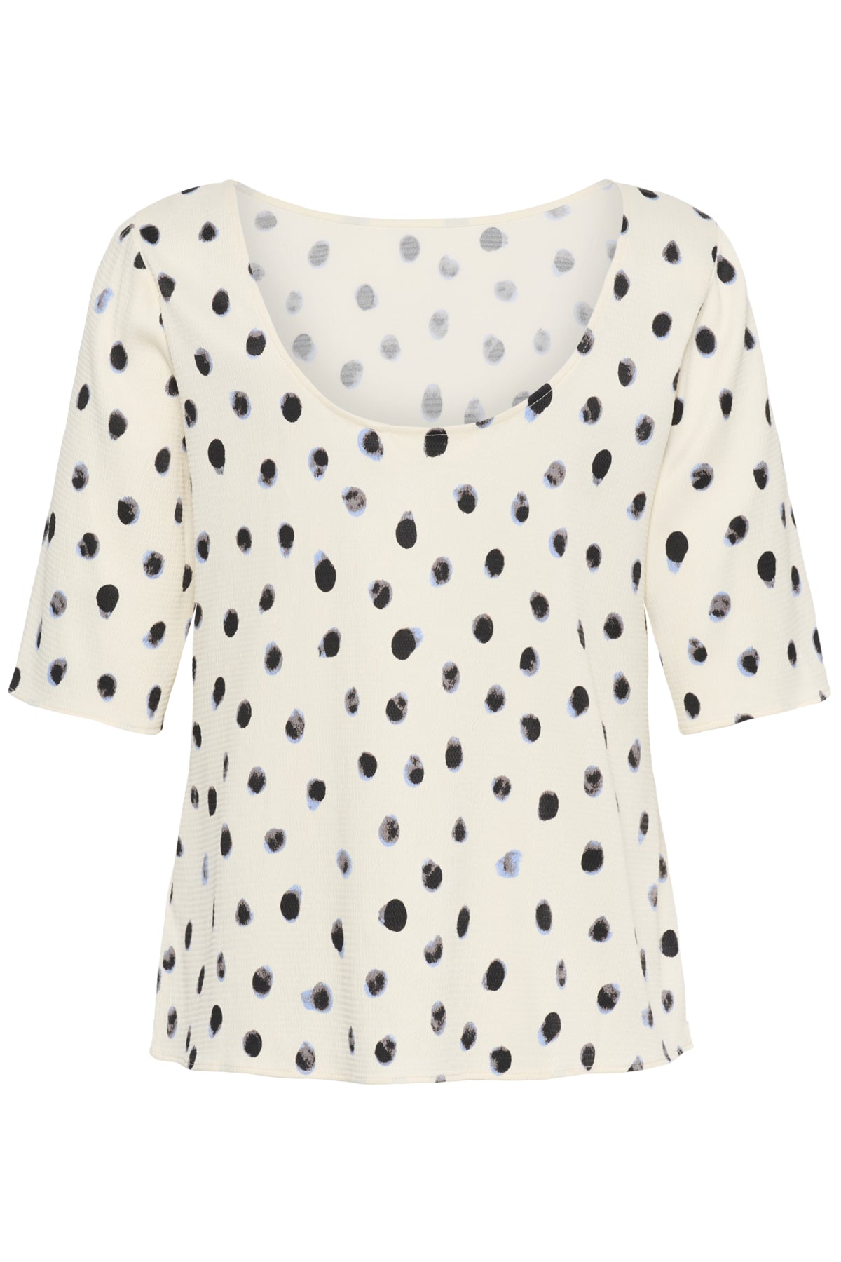 HENRIIW BLOUSE VANILLA BRUSH DOT - 900009019 - 30113103