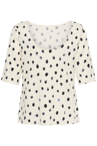 HENRIIW BLOUSE VANILLA BRUSH DOT - 900009019 - 30113103 Thumbnail