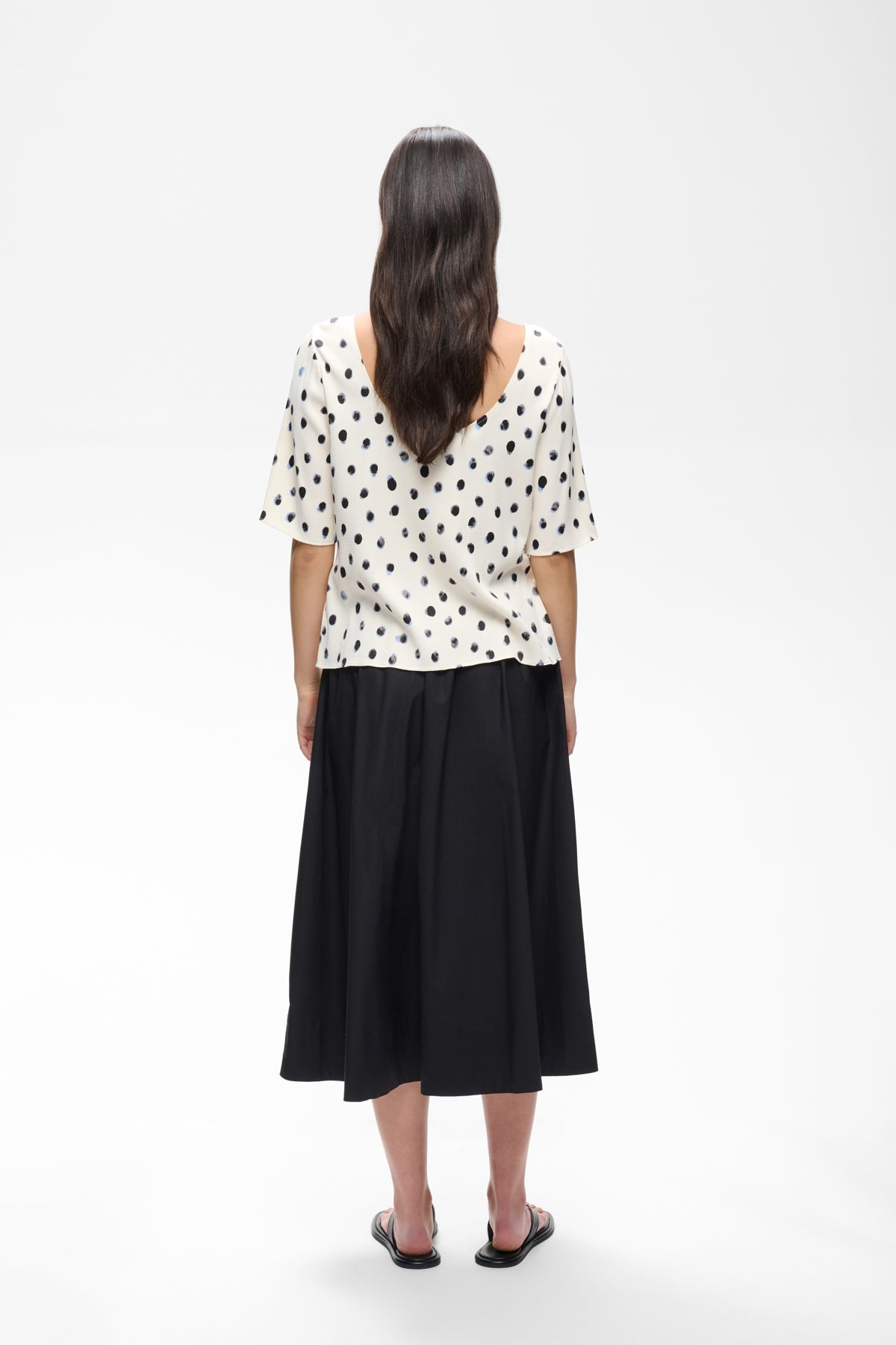 HENRIIW BLOUSE VANILLA BRUSH DOT - 900009019 - 30113103