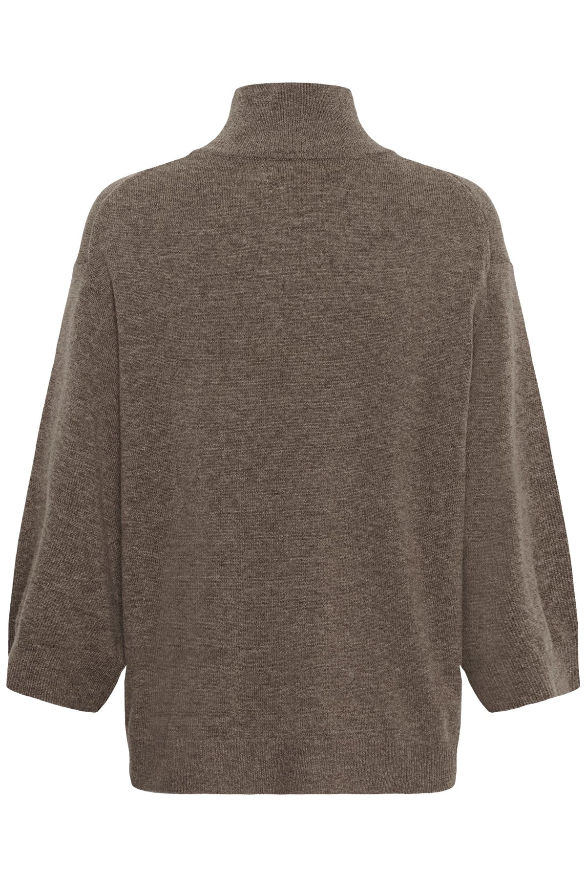 TALLYIW MONIKA HIGHNECK Chocolate Brown Melange - 1911 - 30113216