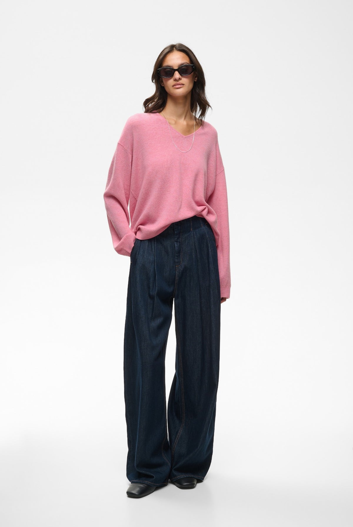 TALLYIW MONIKA V-NECK POLIGNAC MELANGE - 1617121 - 30113217