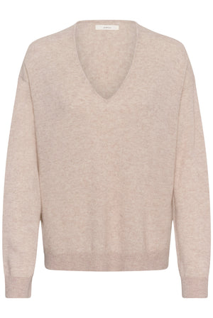 TALLYIW MONIKA V-NECK Cinder Melange - 1715061 - 30113217