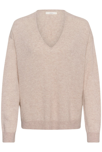 TALLYIW MONIKA V-NECK Cinder Melange - 1715061 - 30113217 Thumbnail