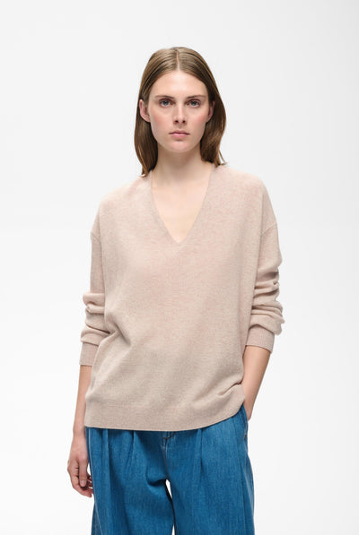 TALLYIW MONIKA V-NECK Cinder Melange - 1715061 - 30113217 Thumbnail