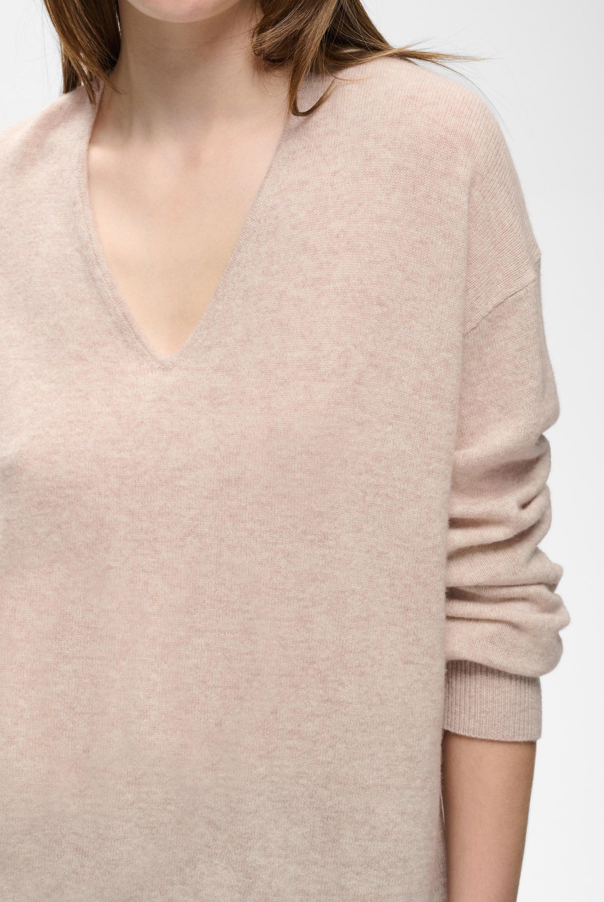 TALLYIW MONIKA V-NECK Cinder Melange - 1715061 - 30113217