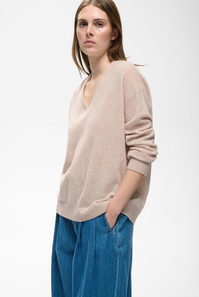 TALLYIW MONIKA V-NECK Cinder Melange - 1715061 - 30113217 Thumbnail