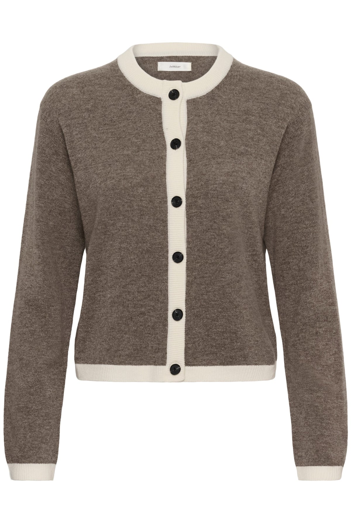 TALLYIW MONIKA CARDIGAN Chocolate Brown Melange - 1911 - 30113218