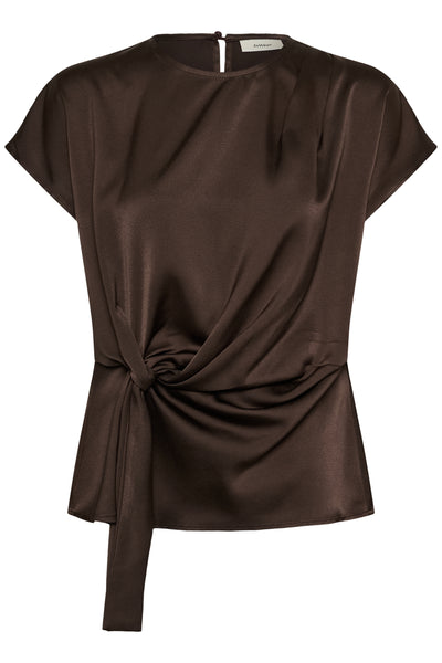 SATINEIW KNOT TOP Chocolate Brown - 191109 - 30113427 Thumbnail