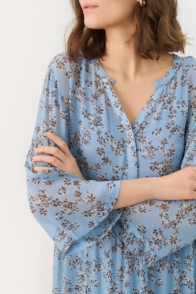 PoloniaPW DR Faded Denim Scattered Flower - 30307030 Thumbnail
