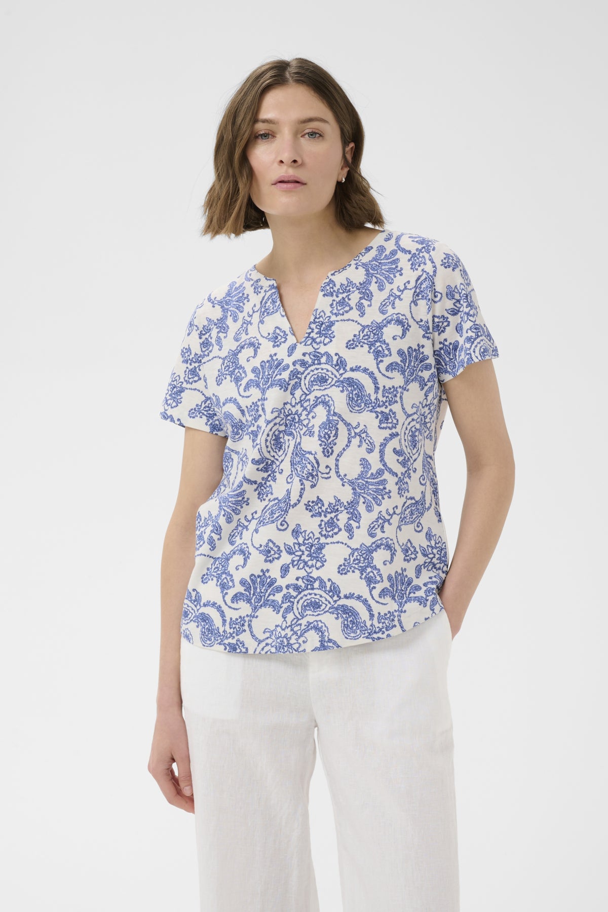 GesinasPW TS Blue Dot Paisley Print - 30495 - 30307288
