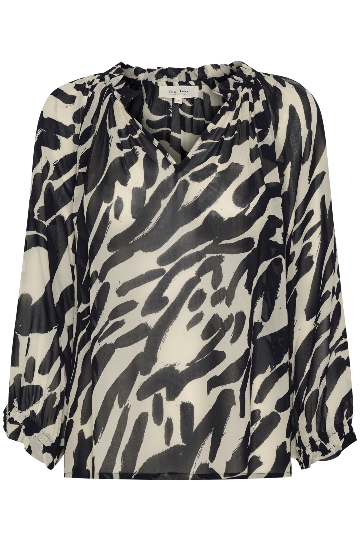 ElsiaPW BL Dark Navy Brush Print