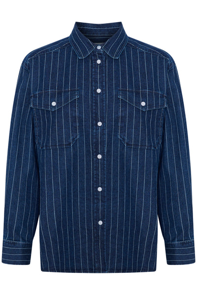 CollettePW SH Stripe Dark Denim - 30308571 Thumbnail