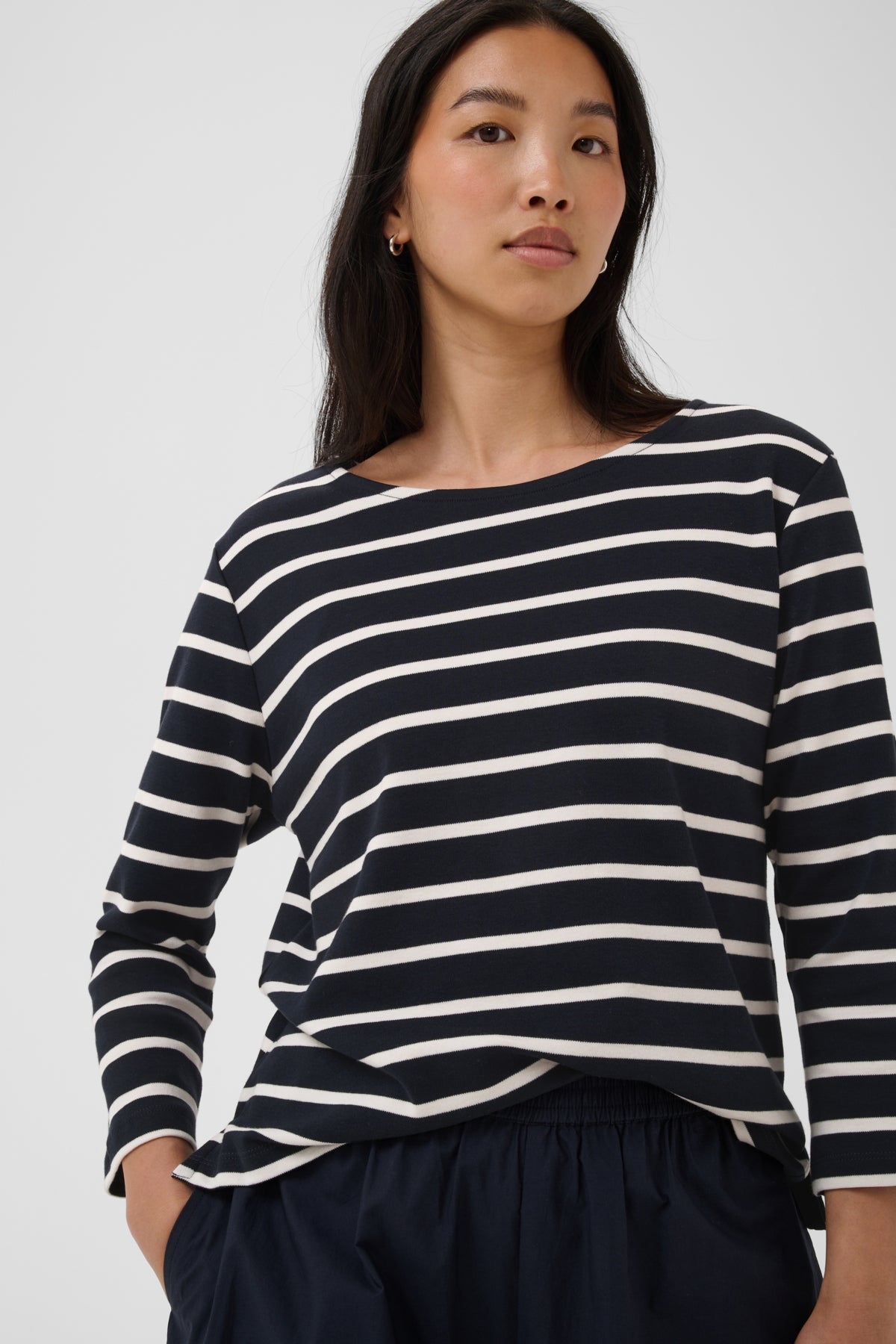 NelaPW TS Navy/Eggnog Stripe - 305147 - 30309864