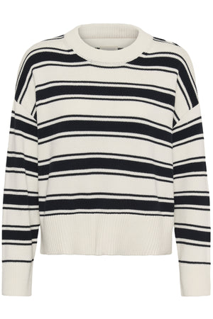 SerafinePW PU Dark Navy Trio Stripe 30309891