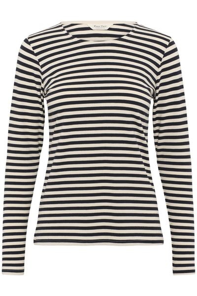 NemajasPW TS Whitecap Gray/ Dark Navy Str. - 30309911 Thumbnail