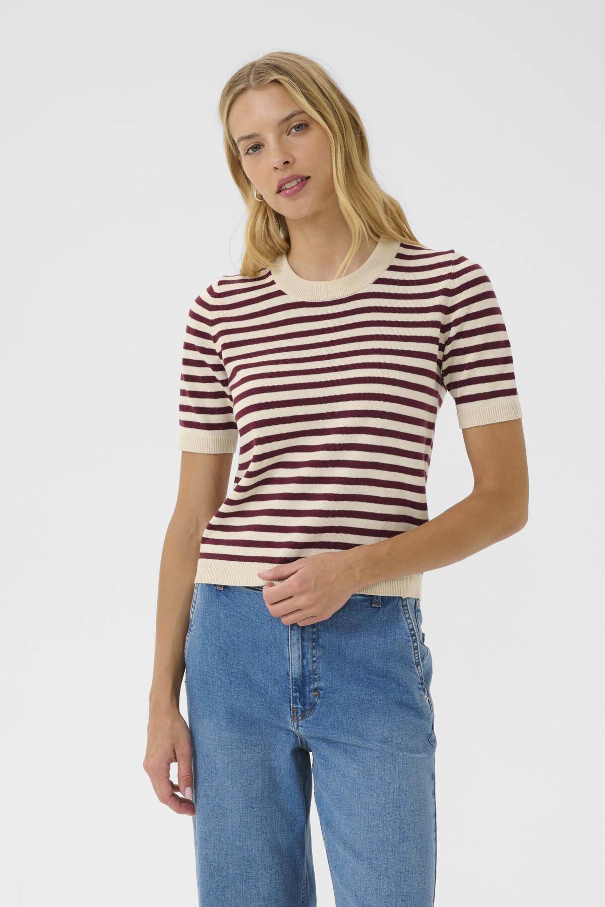 GertianaPW PU Tawny Port Stripe - 30309917