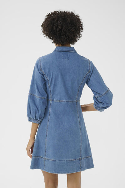 SanniPW DR Medium Blue Denim - 30309966 Thumbnail