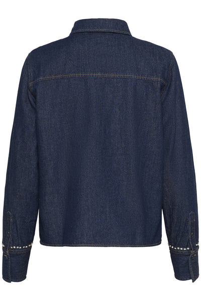 UlrikkePW SH Rinse Blue Denim - 300159 - 30310129 Thumbnail