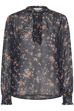 VarinkaPW BL Dark Navy Mini Flower Print - - 30310140
