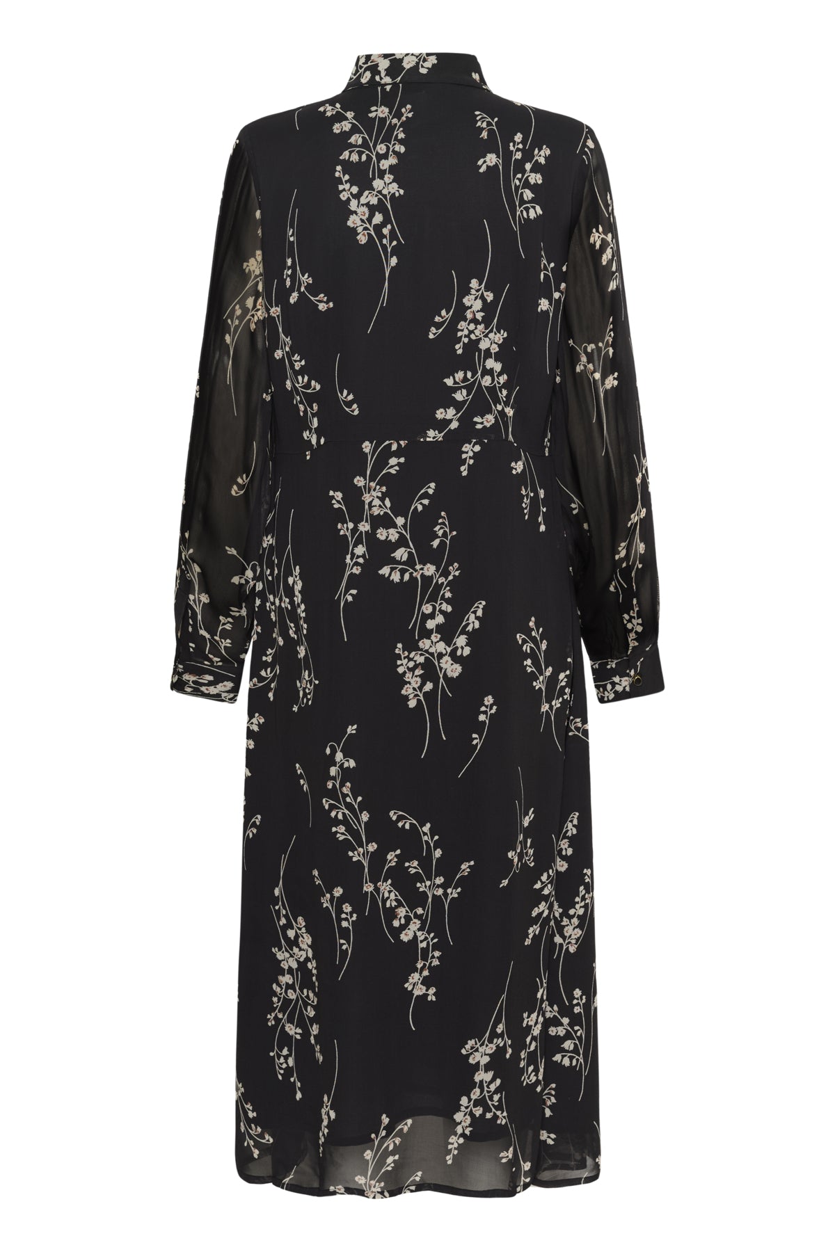 ValinkaPW DR Black Fine Leaf Print - 304387 - 30310141