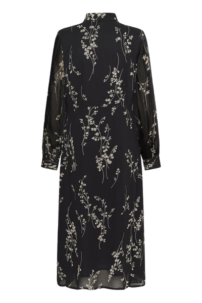 ValinkaPW DR Black Fine Leaf Print - 304387 - 30310141 Thumbnail