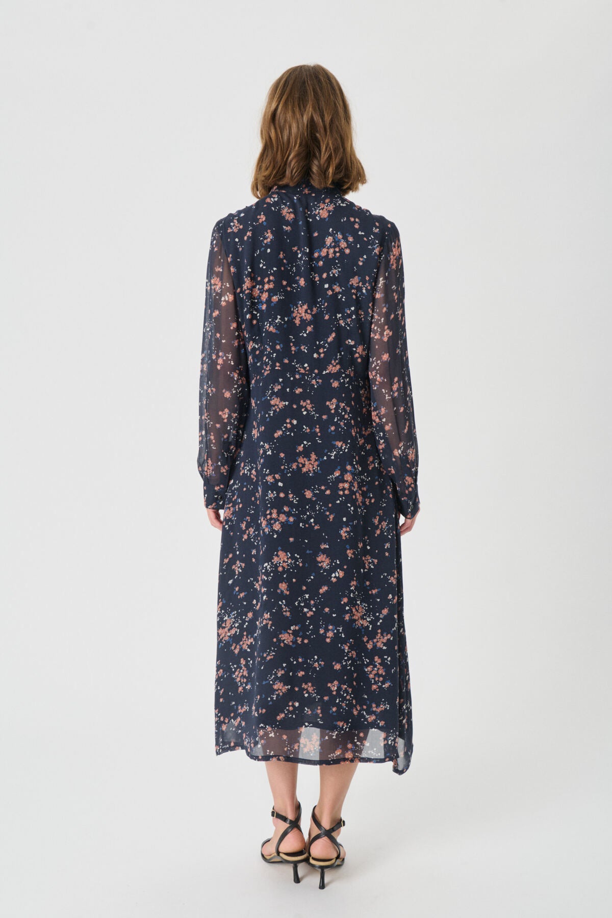 ValinkaPW DR Dark Navy Mini Flower Print - - 30310141