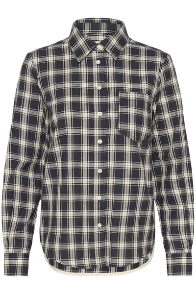 YanaPW SH Dark Navy/Mole Check - 305637 - 30310281 Thumbnail
