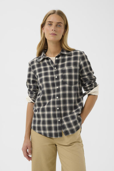 YanaPW SH Dark Navy/Mole Check - 305637 - 30310281 Thumbnail