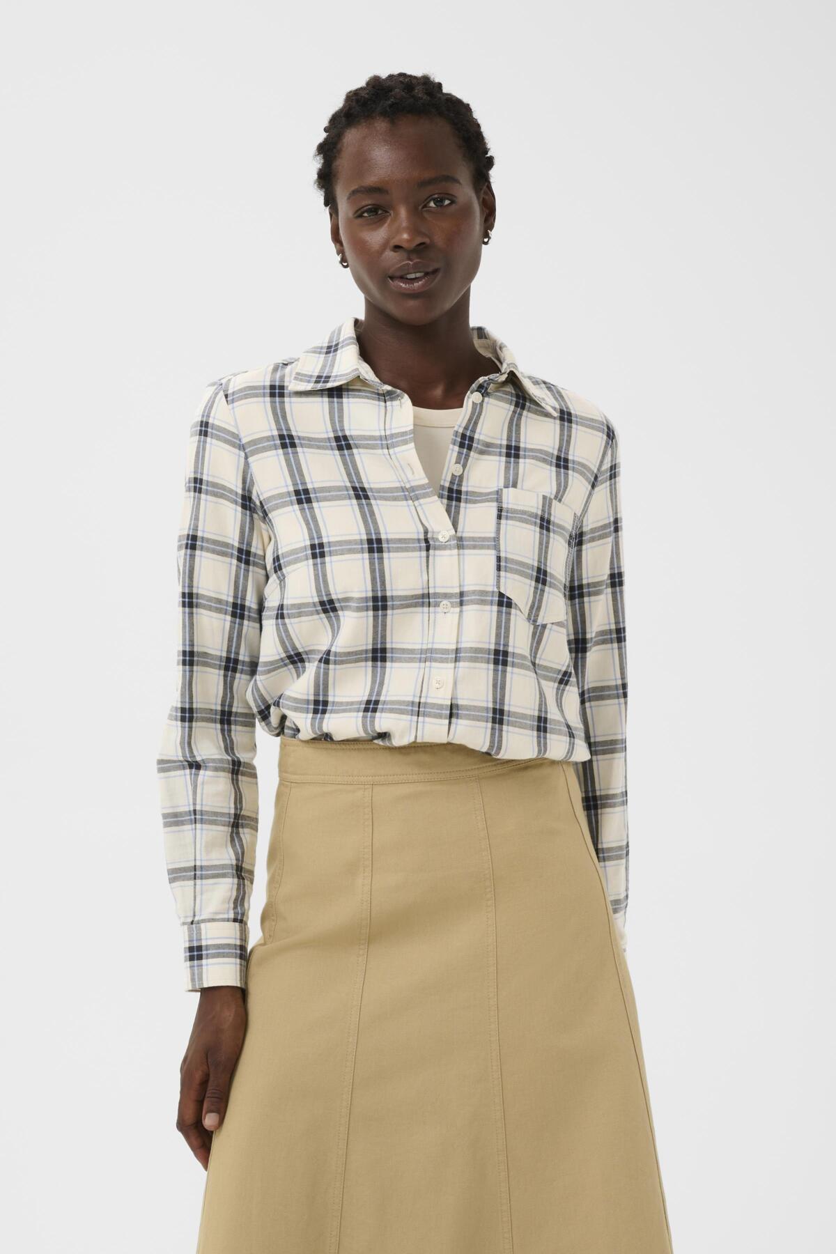 YanaPW SH Big Dark Navy Check - 304552 - 30310281