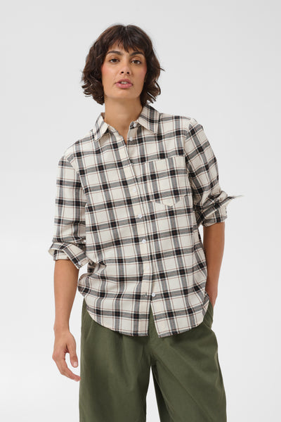 YanaPW SH Dark Navy/Mole Check - 305637 - 30310281 Thumbnail