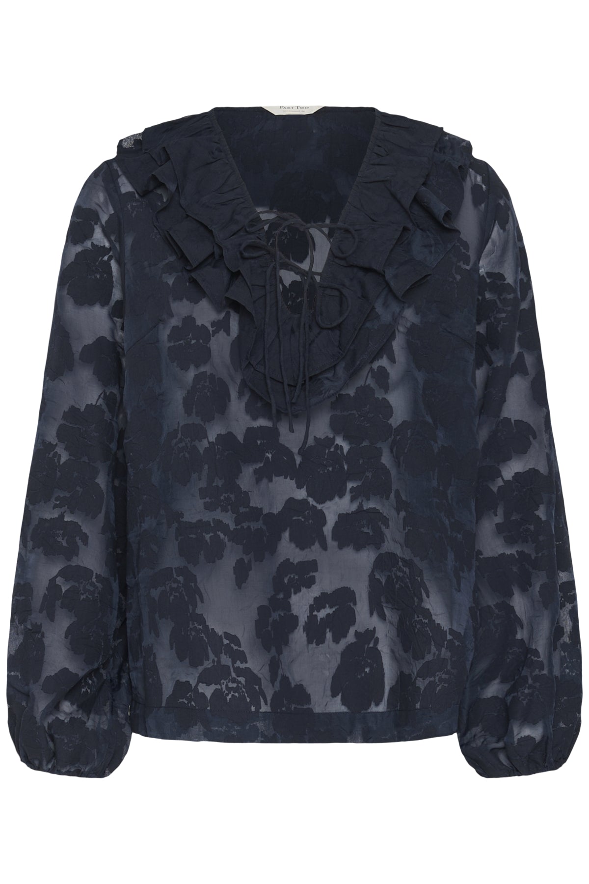 ZairaPW BL Dark Navy Blurred Flower - 304 - 30310285