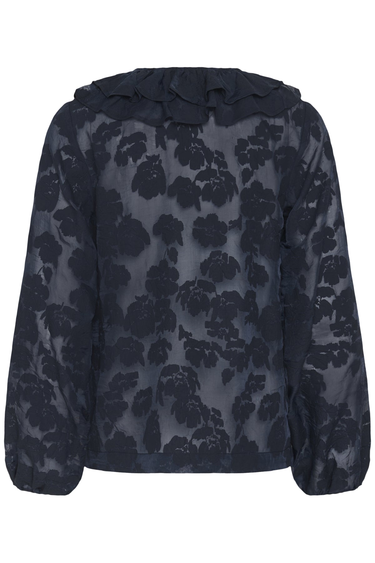 ZairaPW BL Dark Navy Blurred Flower - 304 - 30310285